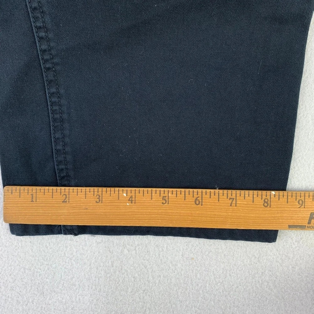 Ralph Lauren Polo Jeans Co Pants Womens 12 Black Denim Straight Leg Cotton